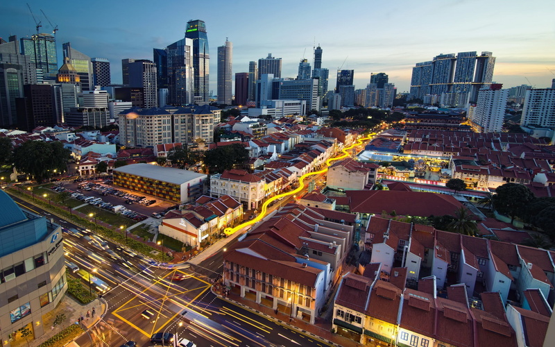 financial district, view, tall - high, modern, cityscape, landscape, city life, nature, city, no people, residential district, built structure, high angle view
