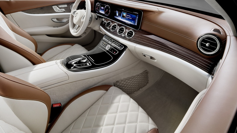 vehicle, beige, 4K, interior, Mercedes-Benz E 200 d Exclusive Line Estate, luxury cars, white