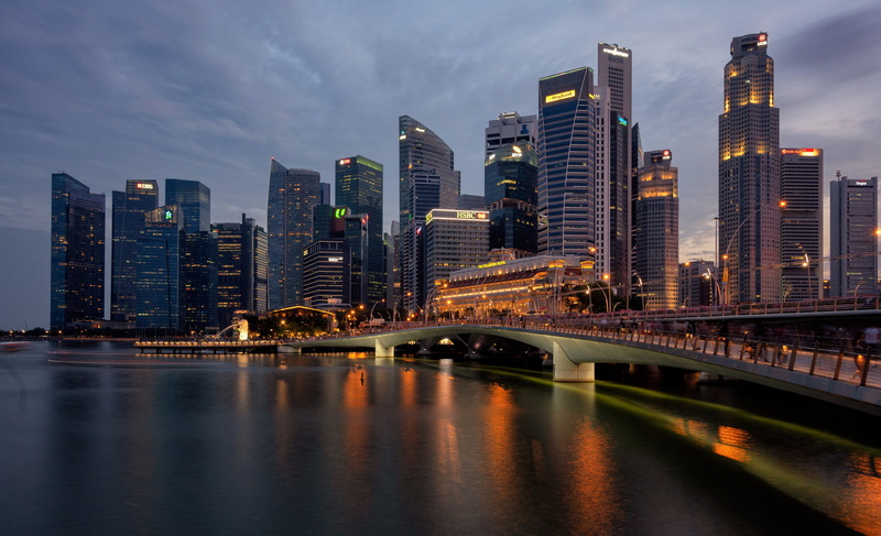 1080P, Singapore, Esplanade bridge, Cities, City