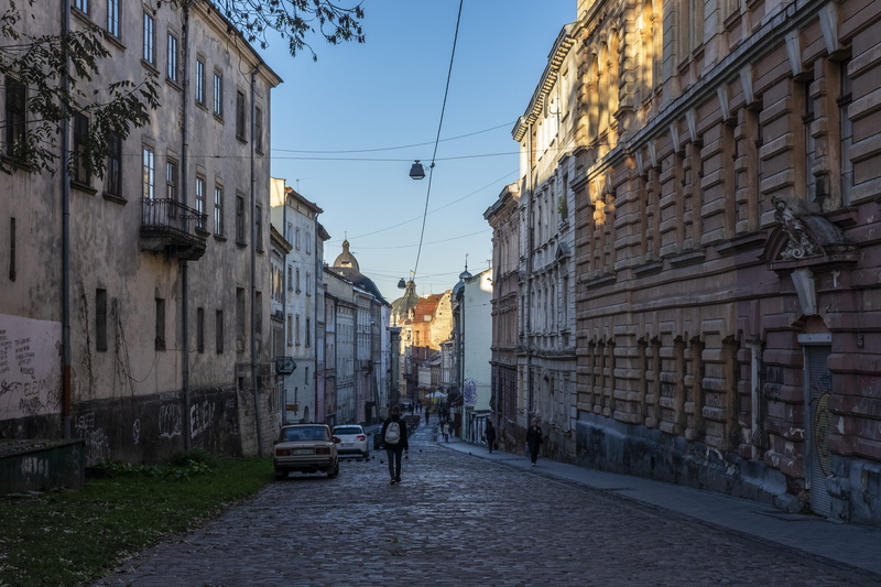lviv, oldtown, cityscape, city, built structure, two people, direction, ukraine, nature, lifestyles, lighting equipment, architecture, real people, day