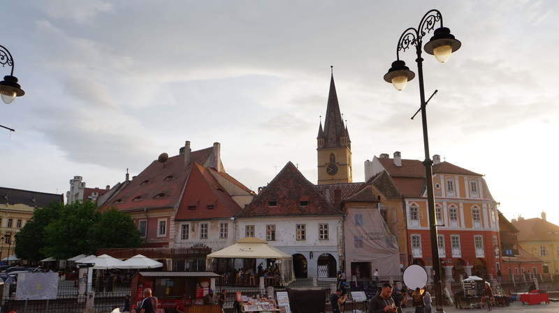 religion, building exterior, outdoors, travel destinations, day, city life, city, sibiu, landscape, romania, hermannstadt, built structure, oldtown, architecture