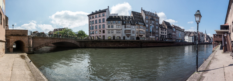 sky, building, connection, architecture, bridge - man made structure, built structure, transportation, no people, houses, tourism, waterfront, city, river
