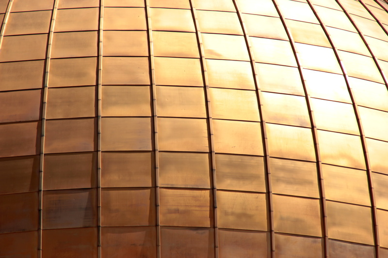 copper, windows, israel, gebäude, outdoors, geometric, metallic, 5K, photo, full frame, sun, jerusalem, pattern, metal, esplanade des mosquees, sunshine