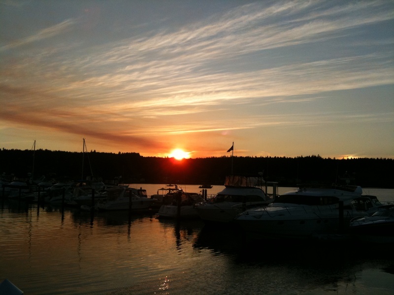 nature, reflection, sail, poulsbo, beauty in nature, moored, no people, boats, 1080P, marina, seattle, sailboat, wa, landscape, sunset, harbor, northwest