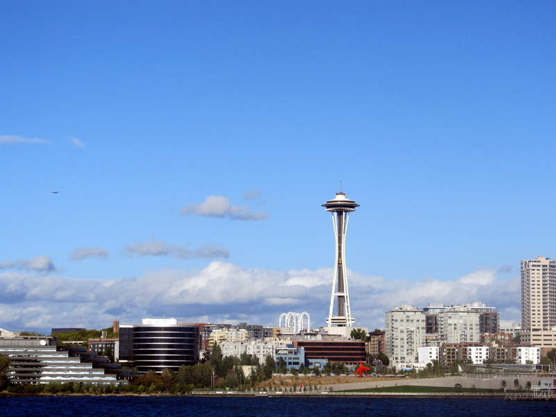 famous, skyscraper, tower, built Structure, west, Space, blue, washington, usa, tourism, no people, landmark, panorama, buildings, state, day, spire, space