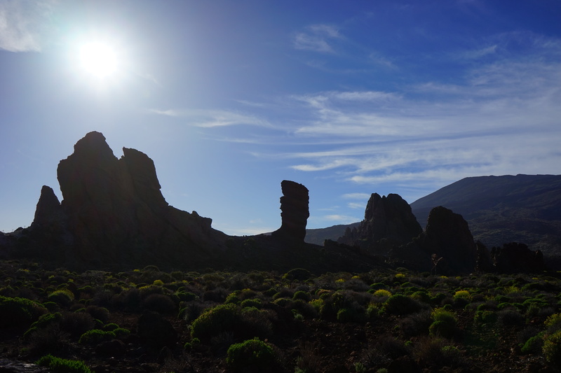 basalt, finger of god, rocky towers, landmark, stone tree, environment, roque cinchado, rock - object, 5K, teide national park, lava, cliff, outdoors