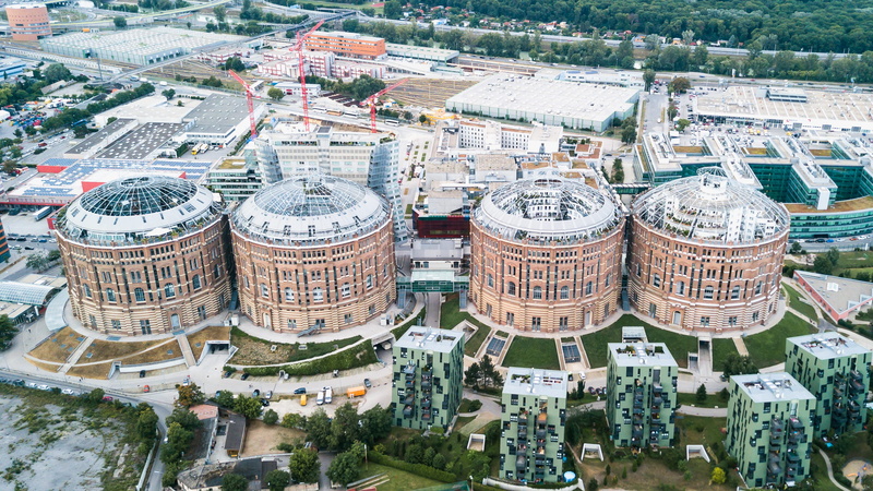 cityscape, day, drone, tower, street, nature, office building exterior, vienna, urban, skyscraper, apartment, built structure, architecture, city, building exterior