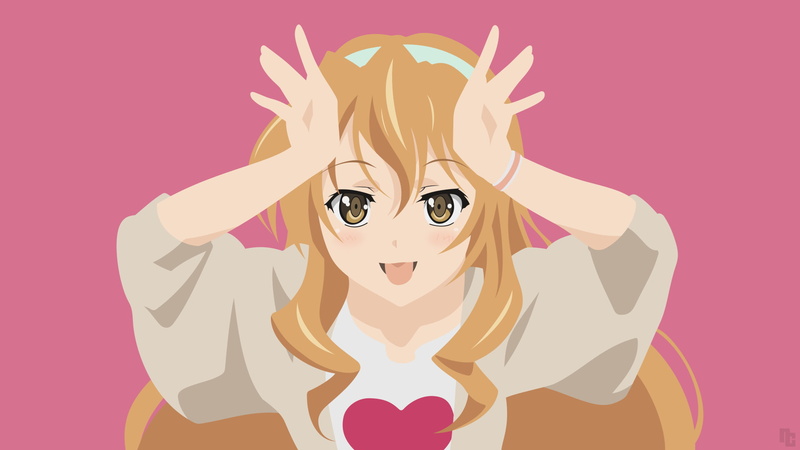 portrait, positive emotion, people, front view, cute, humor, human face, adult, Kaga Kouko, women, creativity, 1080P, anime girls, Golden Time, human body part