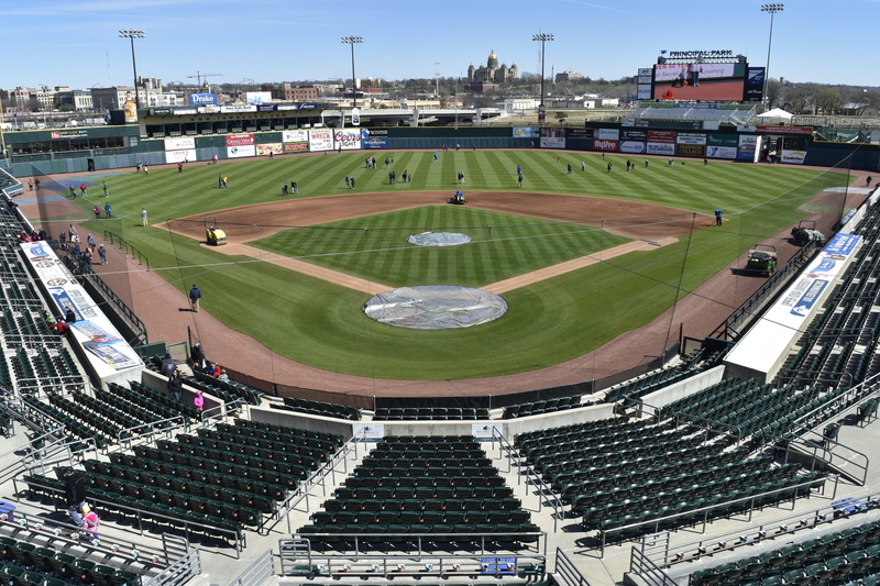 field, day, stadium, grass, high angle view, Iowa Cubs, city, green color, building exterior, Baseball, sky, sec taylor stadium, soccer, travel destinations