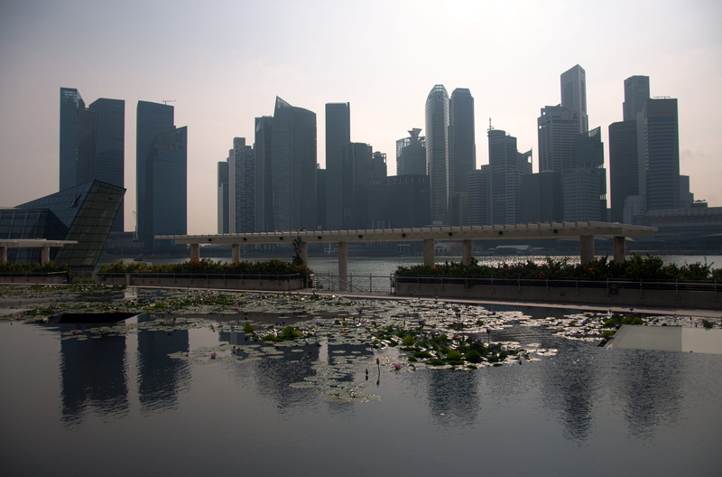 singapore, skyline, outdoors, sky, skyscraper, nature, urban skyline, 4K, river, tall - high, cityscape, building exterior, no people, modern architecture