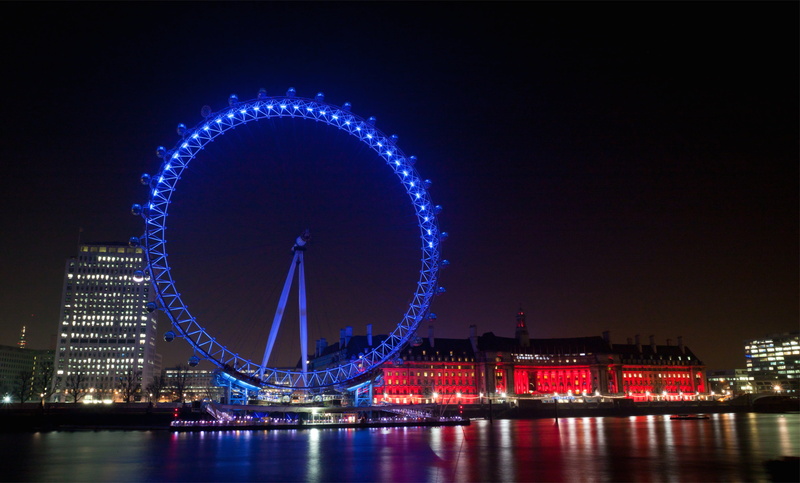 London, bridge - man made structure, reflection, city, no people, bridge, cityscape, built structure, England, 4K, river, amusement park ride, building