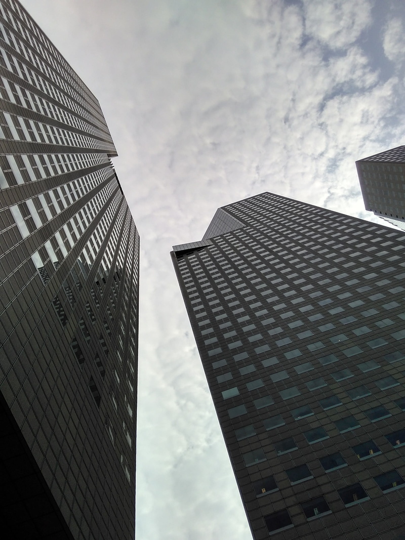 day, nature, suntec city, financial district, office building exterior, tall - high, cloud - sky, office, outdoors, built structure, city, 2K, no people