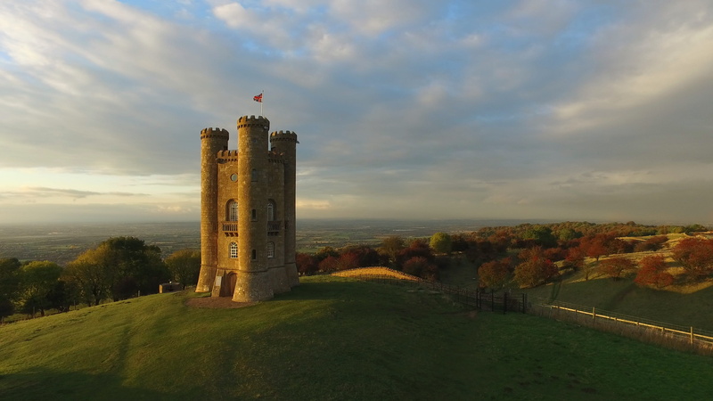 environment, beauty in nature, field, nature, architecture, no people, chipping campden, broadway tower, united kingdom, cloud - sky, scenics - nature