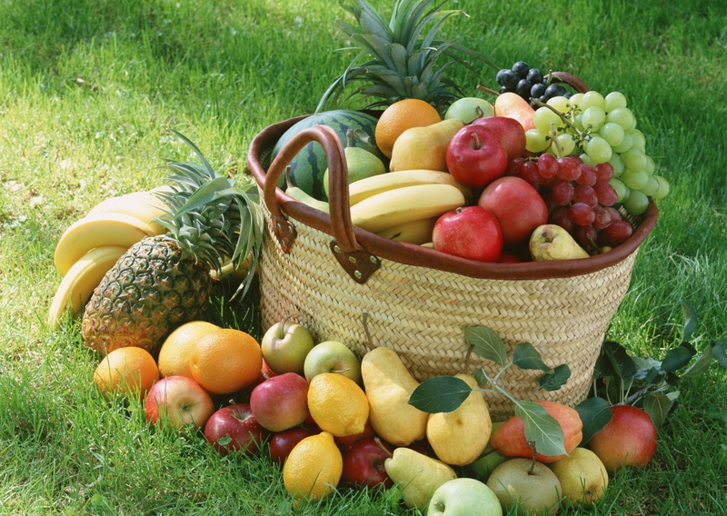 Fruits, apple - fruit, Pineapple, variation, container, Fruit, Basket, healthy eating, Pear, plant, food, 1080P, choice, orange (Fruit), Grapes, Lemon