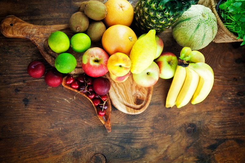 food, bananas, fruit, 5K, apples, orange, photo, melon, lime, lemon
