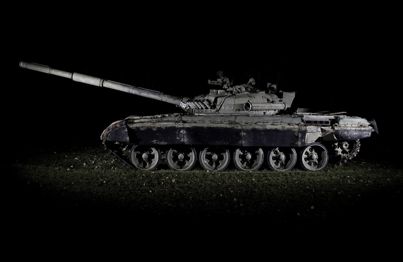 no people, 1080P, land, conflict, toy, side view, nature, mode of transportation, field, dark, government, single object, vehicle, aggression, military
