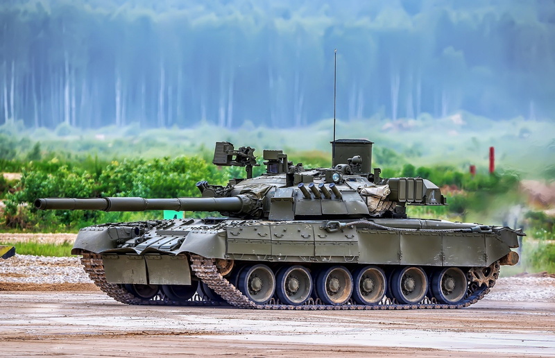 T-80U, Main battle tank Russia, polygon, 1080P