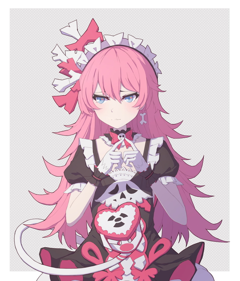 Rozaliya Olenyeva, maid outfit, 720P, portrait display, anime, Yang Zheng Yu, anime girls, Honkai Impact 3rd