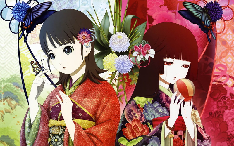 women, 1080P, festival, art and craft, human representation, celebration, Enma Ai, anime girls, Tsugumi Shibata, craft, flowering plant, nature, flower in hair