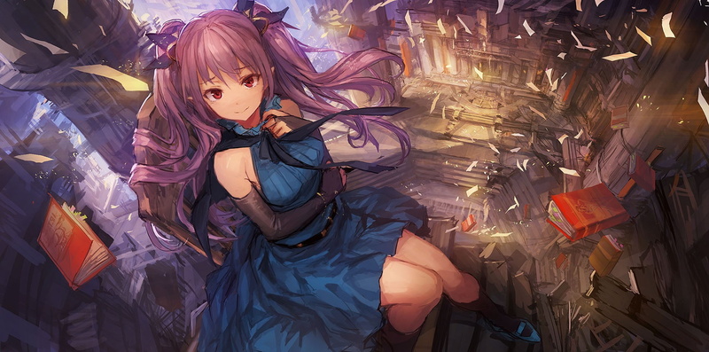 1080P, purple hair, original characters, op-center, fantasy art