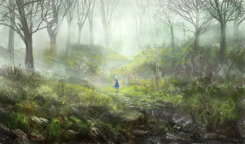 games, op center, anime, cirno, touhou, girls, video, 1080P