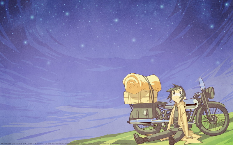 Kinos Journey, 1080P, Kino no Tabi, anime boys, anime, motorcycle
