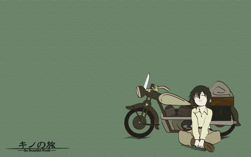 colored background, copy space, group of objects, weapon, Kinos Journey, Kino no Tabi, representation, business, green color, human representation, indoors