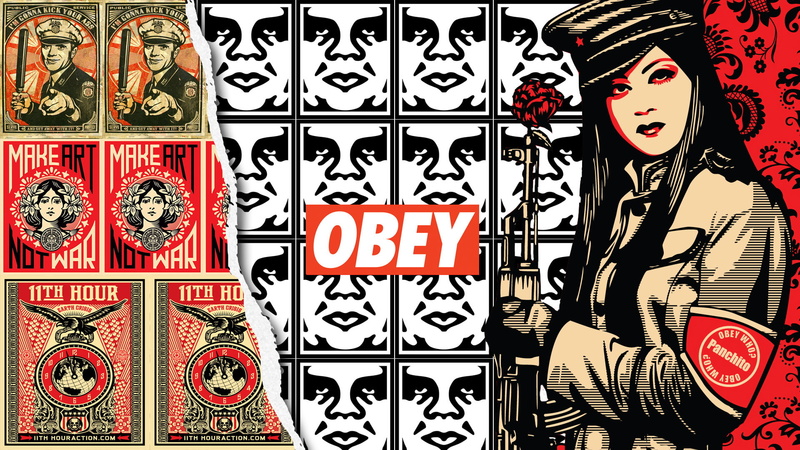 women, artwork, Chinese, obey, 1080P, Shepard Fairey
