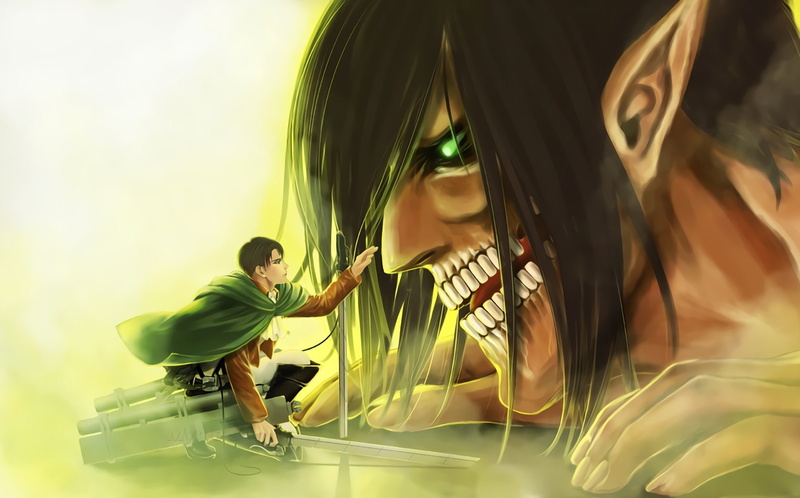 Eren Yeager, lifestyles, childhood, women, two people, digital composite, 1080P, teenager, leisure activity, outdoors, people, Anime, Levi Ackerman, men
