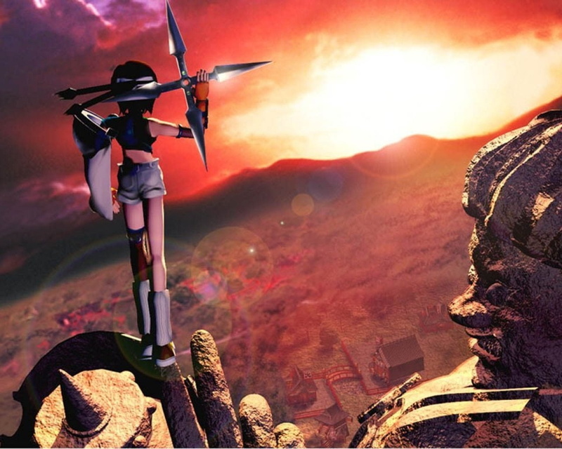 final, kisaragi, games, fantasy, 720P, hd, vii, Final Fantasy, art, Final Fantasy VII, yuffie, x, video