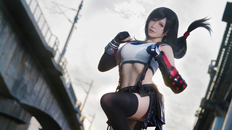 Asian, Tifa Lockhart, banbanko, FF7R, women, 4K, cosplay