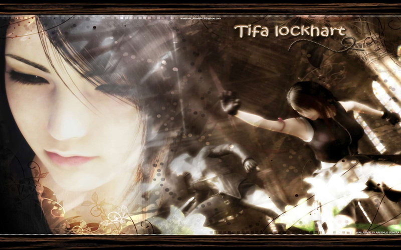 art, hd, fantasy, anime, Tifa, ffvii, tifa lockhart, fight, final, 1080P