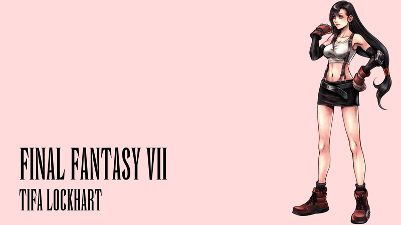 full length, studio shot, Final Fantasy, shorts, portrait, copy space, indoors, Tifa Lockhart, one person, young women, females, beauty, standing, young adult