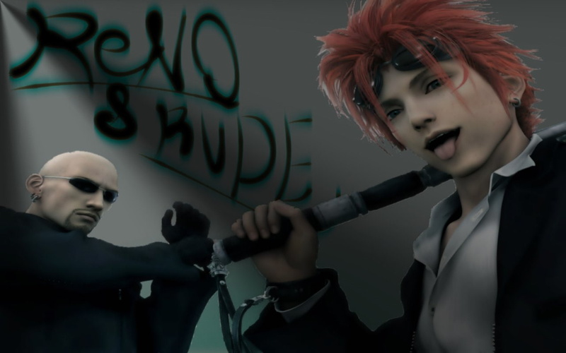 adult, Rude (Final Fantasy), young adult, headshot, well-dressed, people, fashion, input device, Reno (Final Fantasy), indoors, Final Fantasy, waist up