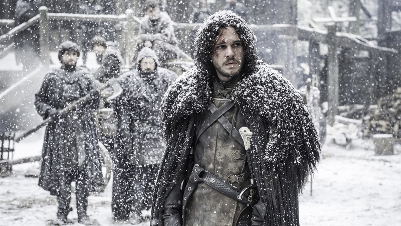 cold temperature, snow, facial hair, outdoors, winter, real people, snowing, 4K, motion, people, warm clothing, young men, men, mammal, Jon Snow, Game of Thrones