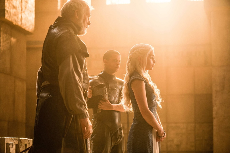 Game Of Thrones, Emilia Clarke, Barristan Selmy, Grey Worm, TV Show, Ian McElhinney, Jacob Anderson, Daenerys Targaryen, 1080P