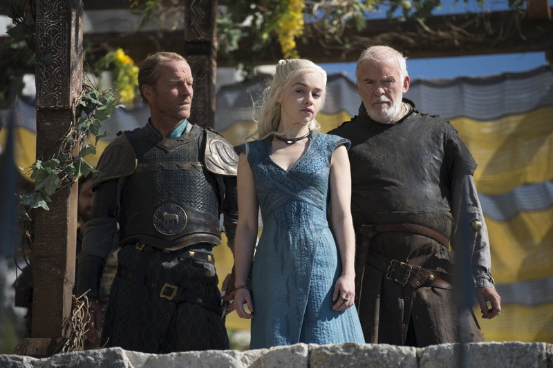 Game Of Thrones, Barristan Selmy, Emilia Clarke, Iain Glen, Jorah Mormont, 1080P, Daenerys Targaryen, Ian McElhinney, TV Show