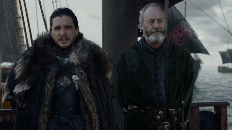 Liam Cunningham, Kit Harington, TV Show, Game Of Thrones, Davos Seaworth, 1080P, Jon Snow