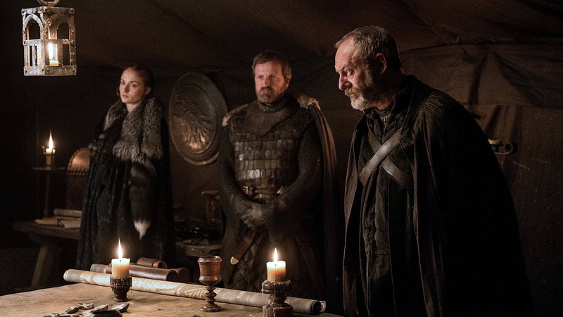 Game Of Thrones, Liam Cunningham, Sophie Turner, TV Show, 1080P, Davos Seaworth, Sansa Stark