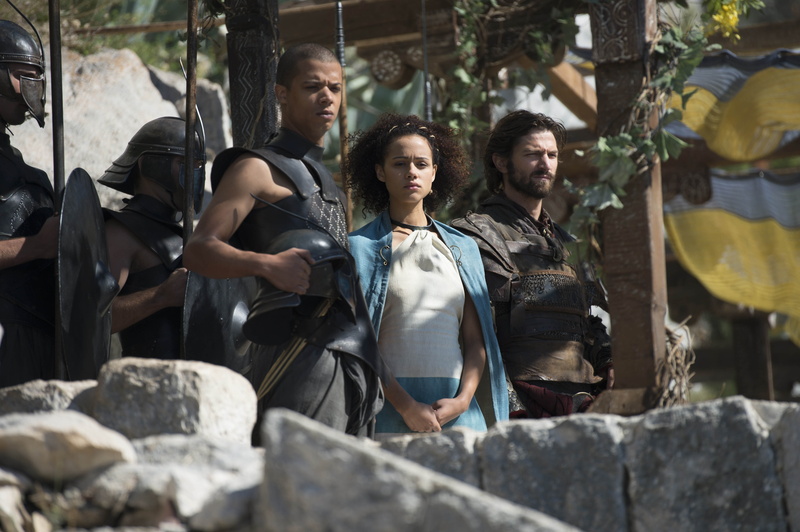 Nathalie Emmanuel, Game Of Thrones, 4K, Missandei (Game Of Thrones), Grey Worm, Daario Naharis, Jacob Anderson, Michiel Huisman, TV Show