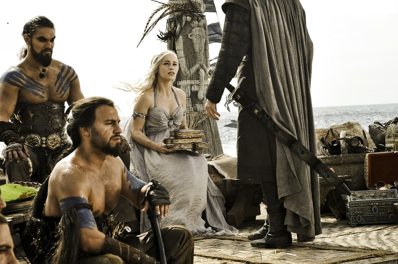 TV Show, Emilia Clarke, Game Of Thrones, Jason Momoa, 1080P, Daenerys Targaryen, Drogo (Game Of Thrones)