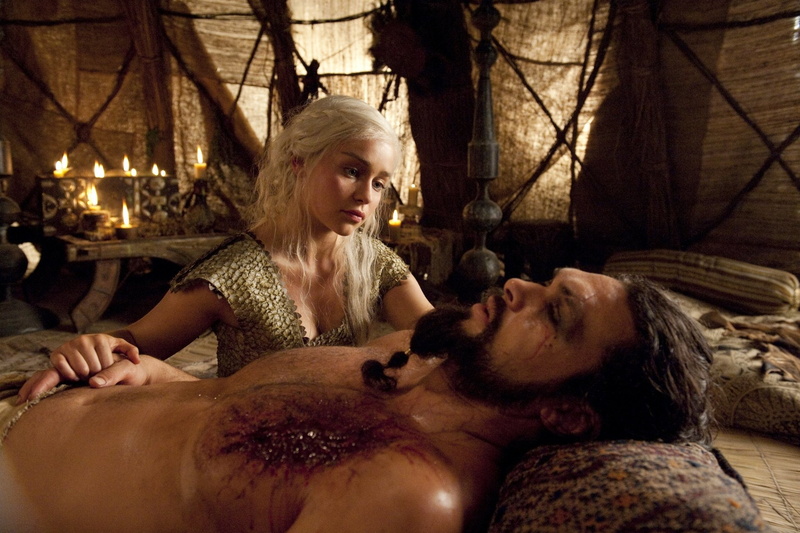 1080P, Jason Momoa, TV Show, Emilia Clarke, Daenerys Targaryen, Game Of Thrones, Drogo (Game Of Thrones)