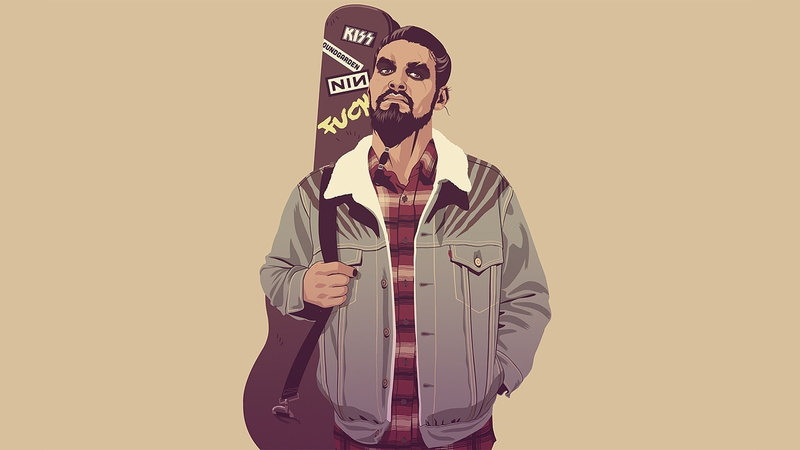 communication, one person, indoors, business person, young adult, standing, digital composite, business, three quarter length, front view, adult, khal drogo mike wrobel game of thrones fan art artwork minimalism