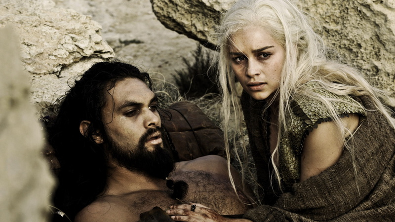 tv series, house, thrones, khal, targaryen, drogo, emilia, daenerys, tv, Game of Thrones, 1080P, clarke, hd, art, series, dothraki, game, entertainment