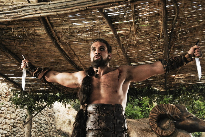 men, Game Of Thrones, chest, leisure activity, front view, 1080P, standing, day, nature, young adult, Jason Momoa, human arm, Drogo (Game Of Thrones)
