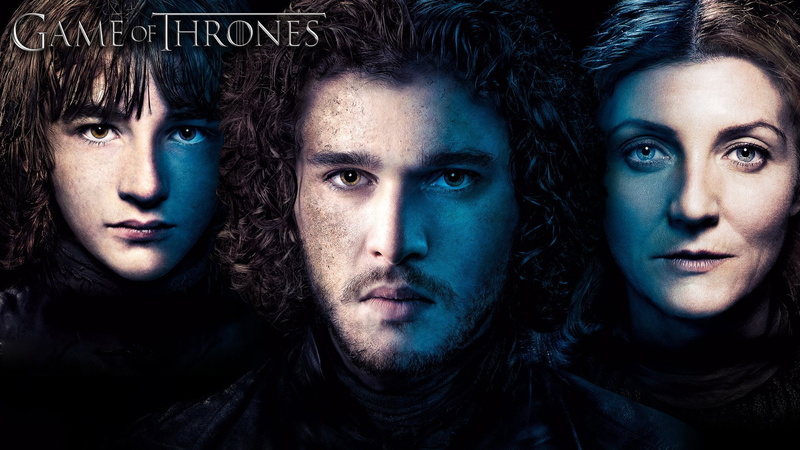 Catelyn Stark, Michelle Fairley, Game Of Thrones, Bran Stark, Jon Snow, 1080P, TV Show, Kit Harington, Isaac Hempstead-Wright