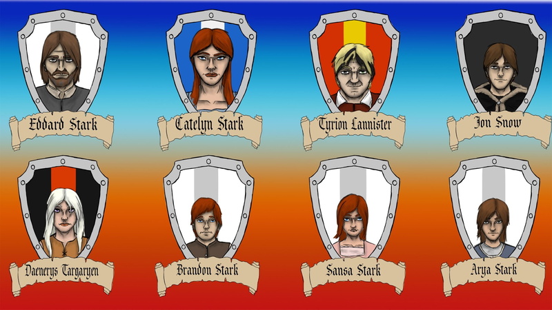 Eddard Stark, Arya Stark, Catelyn Stark, Jon Snow, Bran Stark, Tyrion Lannister, Sansa Stark, A Song Of Ice And Fire, Daenerys Targaryen, 1080P, Fantasy