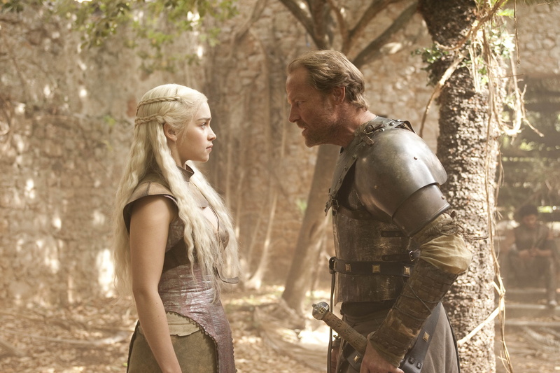 Jorah Mormont, Daenerys Targaryen, Emilia Clarke, TV Show, 4K, Game Of Thrones, Iain Glen