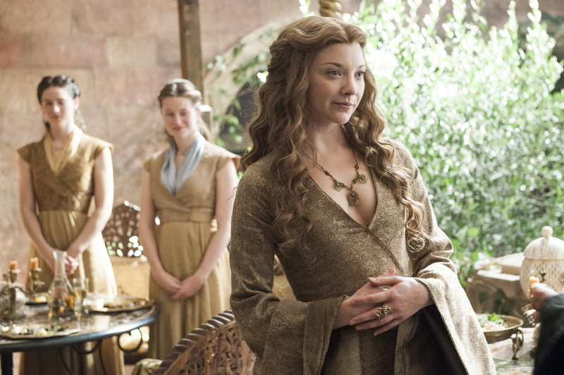 TV Show, females, glass, smiling, young adult, Game Of Thrones, adult, hair, women, waist up, Natalie Dormer, 1080P, Margaery Tyrell, standing, group of people
