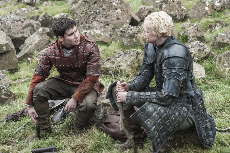 Game Of Thrones, Brienne Of Tarth, TV Show, 1080P, Gwendoline Christie, Podrick Payne, Daniel Portman